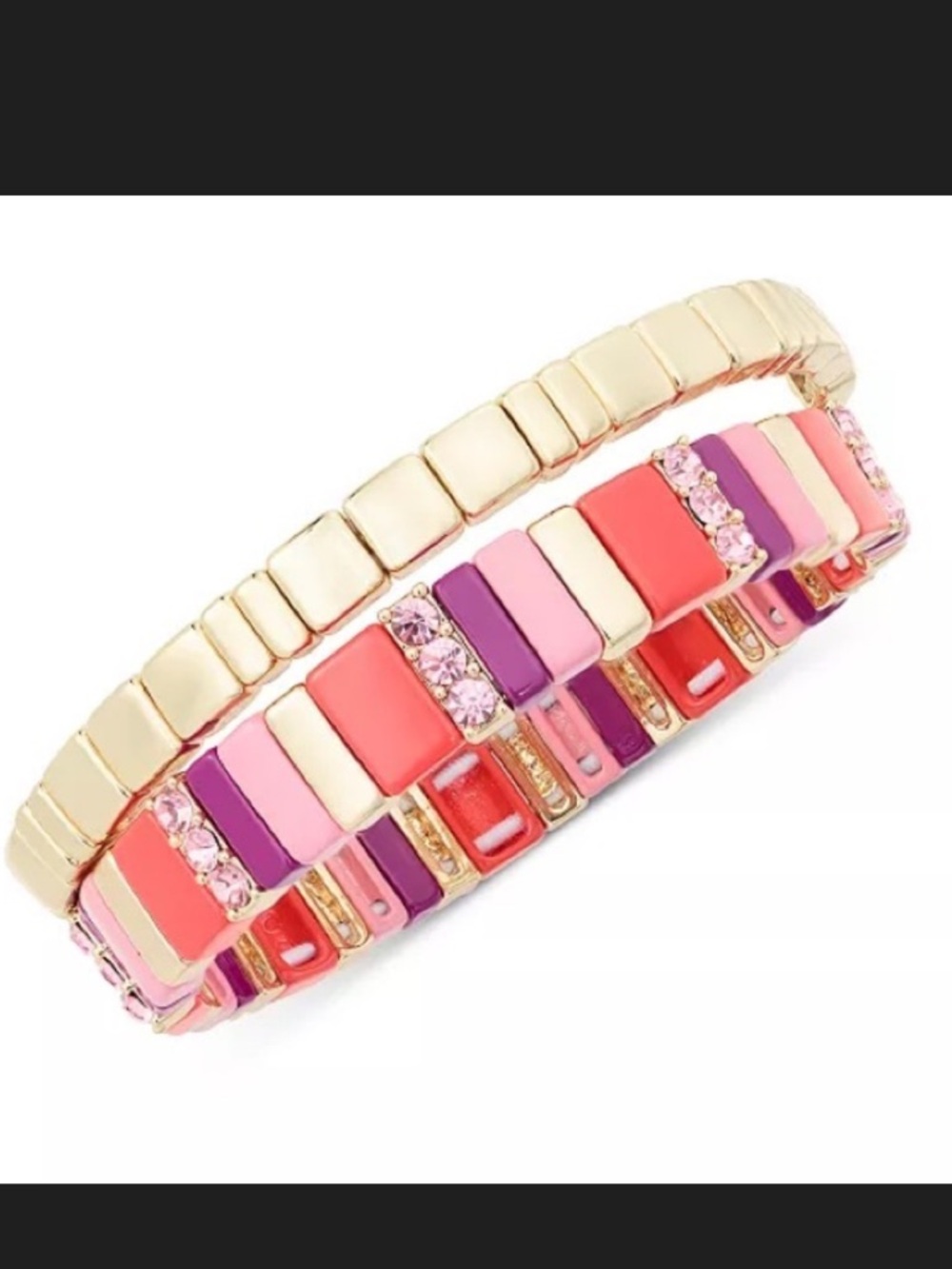 On 34th 2 strand bracelet set of 2